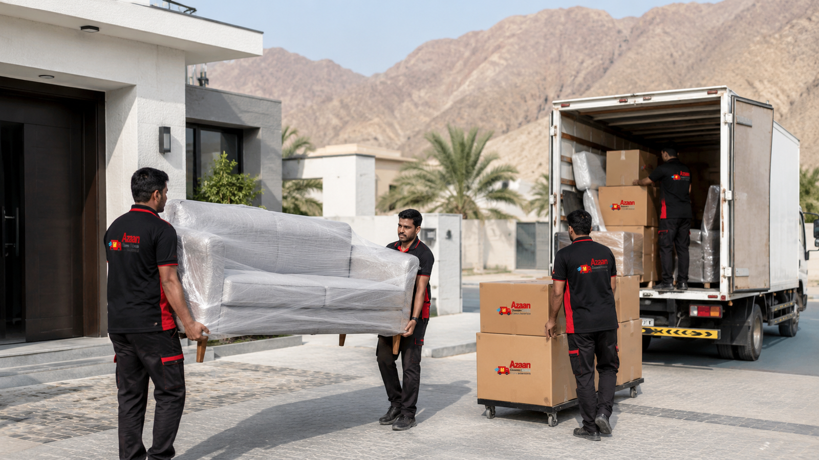 Movers in Madhab - Workers loading furniture