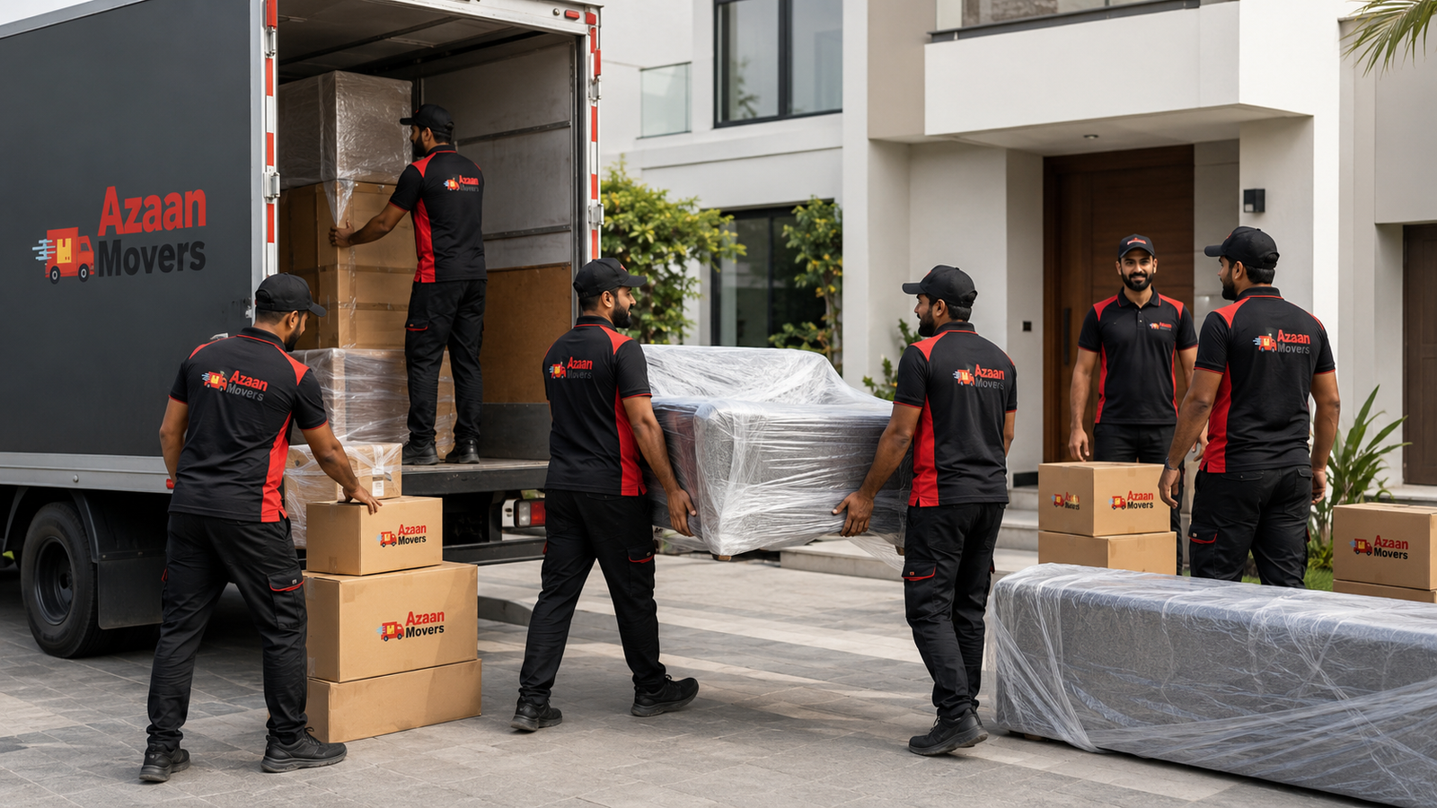 Movers in Sakamkam - Workers loading